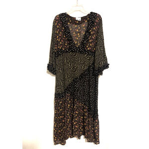 chinese dress ladies Ganni Black Cotton Poplin Long Smock Dress  Shop at the Mix
